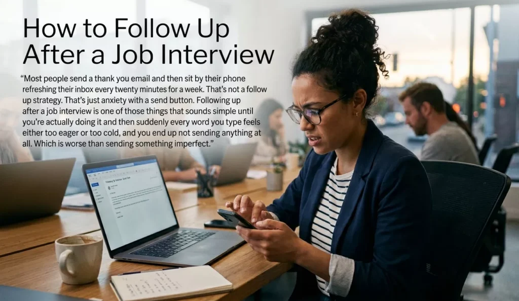 How to Follow Up After a Job Interview 1 How to Follow Up After a Job Interview